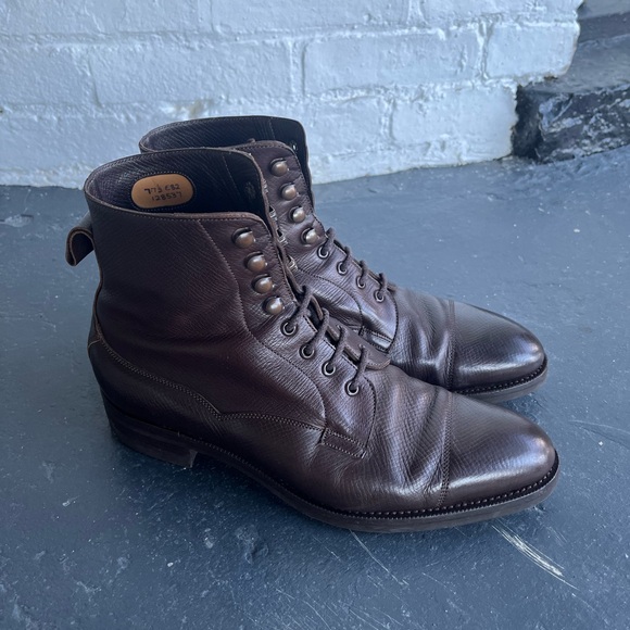 Edward Green Galway Boot, Dark Brown Utah, 7/7.5E - Picture 3 of 5